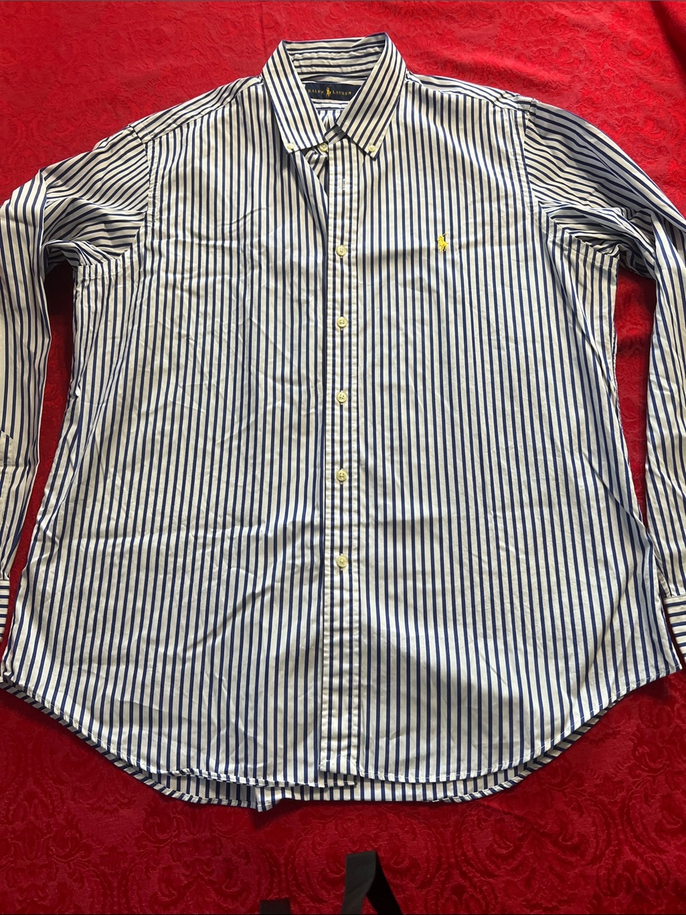 Ralph Lauren Modern Men’s Striped Button-Down Shirt 100% Cotton XL